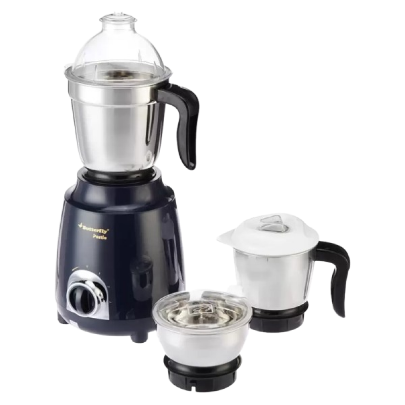 Butterfly Pestle 3 Jar 750 Mixer Grinder | 3 Jars | Ink Blue Butterfly Pestle 3 Jar 750 Mixer Grinder | 3 Jars | Ink Blue