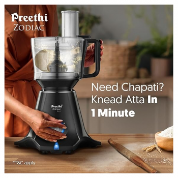 Preethi | Zodiac | Mg 261 | 750 Watts | | 5 Masterchef Jar | Mixer Grinder | Black