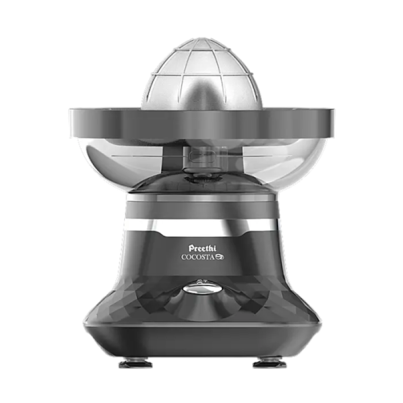 Preethi COCOSTA Coconut Scraper & Citrus Juicer | Dual Protection Scraper with Safety Switch | 100 W | Black