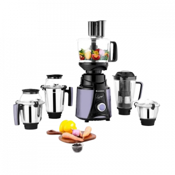 WONDERCHEF Galaxy Juicer Mixer Grinder | Food Processor | 750 W | 4 Jars | Black