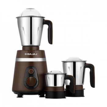 BAJAJ Ninja Series Power Grind Belgian Chocolate Mixer Grinder | 1000 W | Black & Chrome | 410625