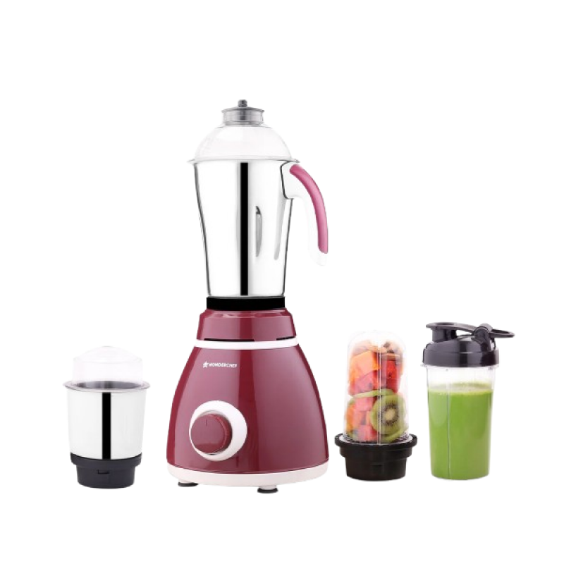 Wonderchef Acura Plus Mixer Grinder | 750W | 4 Jars for Blending Dry Masala Grinding Chutney Grinding Smoothie | Grind Tough Ingredients Wonderchef Acura Plus Mixer Grinder | 750W | 4 Jars for Blending Dry Masala Grinding Chutney Grinding Smoothie | Grind Tough Ingredients