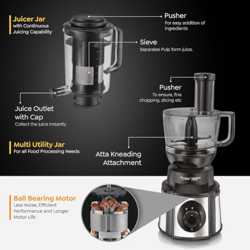 Prestige Endura Pro Multi Functional Mixer Grinder | 1000W Prestige Endura Pro Multi Functional Mixer Grinder | 1000W