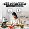 Preethi Titan Mixer Grinder | 3 Jars | 1000W | Black | MG-283 Preethi Titan Mixer Grinder | 3 Jars | 1000W | Black | MG-283