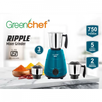 Greenchef Riple Mixer Grinder | 3 Jars | 750 W