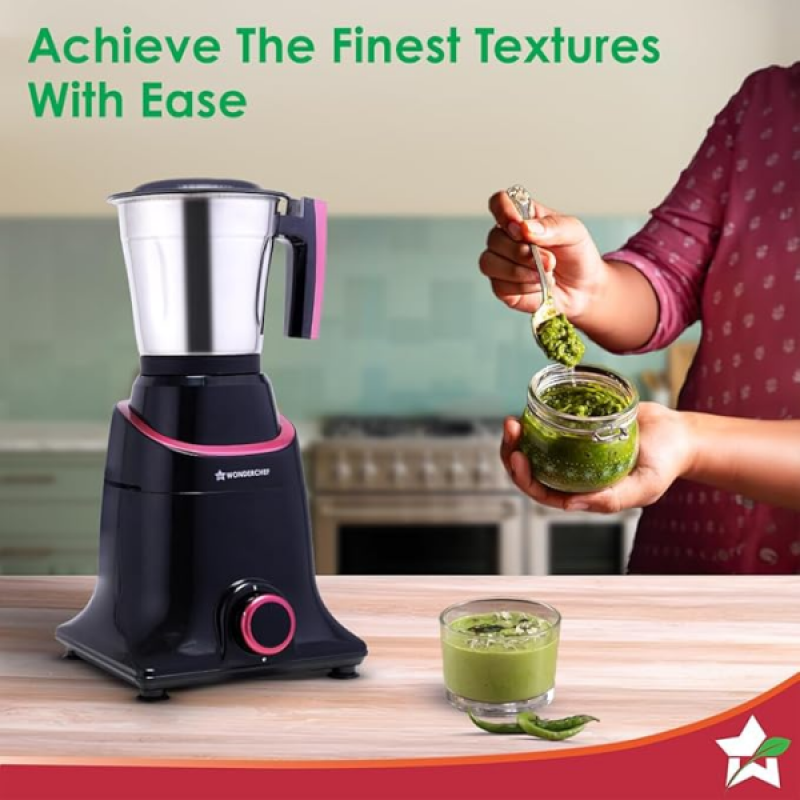 Wonderchef Select Mixer Grinder | 750W | 4 Jar | Black Wonderchef Select Mixer Grinder | 750W | 4 Jar | Black