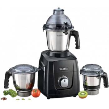 Sujata Mixer Grinder | 1000 W | 3 Jars | Black | MG02 Sujata Mixer Grinder | 1000 W | 3 Jars | Black | MG02