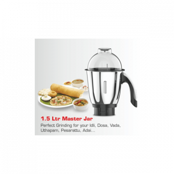 Vidiem Eva Prime Mixer Grinder | 750W | 3 Jars | Black Vidiem Eva Prime Mixer Grinder | 750W | 3 Jars | Black