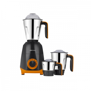Bajaj Ninja Series QuartzMax Juicer Mixer Grinder | 750 W | 3 Jars | Amber Grey