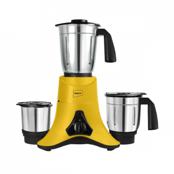 IMPEX Grind Q 600 Mixer Grinder | 600 W | 3 Jars | Yellow  Black