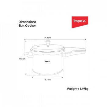 Impex EP Induction Base Pressure Cooker | Stainless Steel