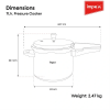 Impex Pressure Cooker | Eco 7 | 7 Litre | Aluminium