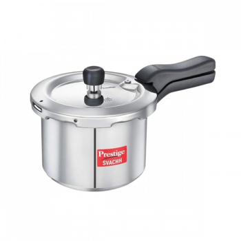 Prestige Svachh Aluminium Outer Lid Pressure Cooker | 3 L | Silver Prestige Svachh Aluminium Outer Lid Pressure Cooker | 3 L | Silver