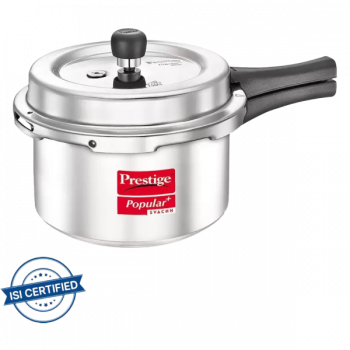 Prestige by TTK Popular Plus Svachh Induction Bottom Pressure Cooker | 3 L | Aluminium