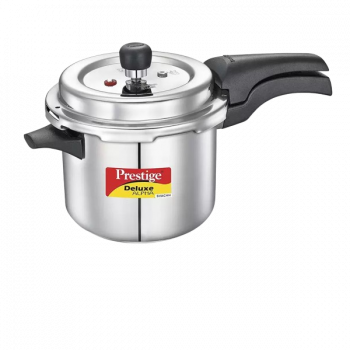 Prestige Deluxe Alpha Svachh Induction Bottom Pressure Cooker | 3.5 L | Stainless Steel