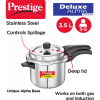 Prestige Deluxe Alpha Svachh Induction Bottom Pressure Cooker | 3.5 L | Stainless Steel