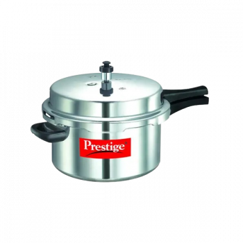 Prestige Popular Pressure Cooker | 7.5 L | Virgin Aluminium Precision Weight Valve | Silver | 10027