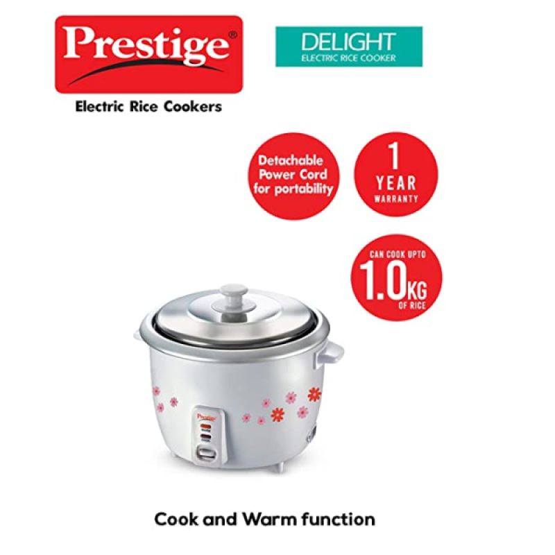 Prestige Rice Cooker PRWO | 1.8 L | White Prestige Rice Cooker PRWO | 1.8 L | White