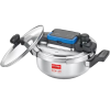 Prestige Svachh Flip-on Mini Stainless Steel Pressure Cooker | Spillage Control | 2 L | 18 cm | 20164
