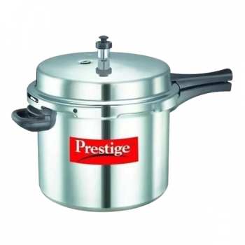 Prestige popular aluminium Outer Lid Pressure Cooker | 10 L | Silver | 10030