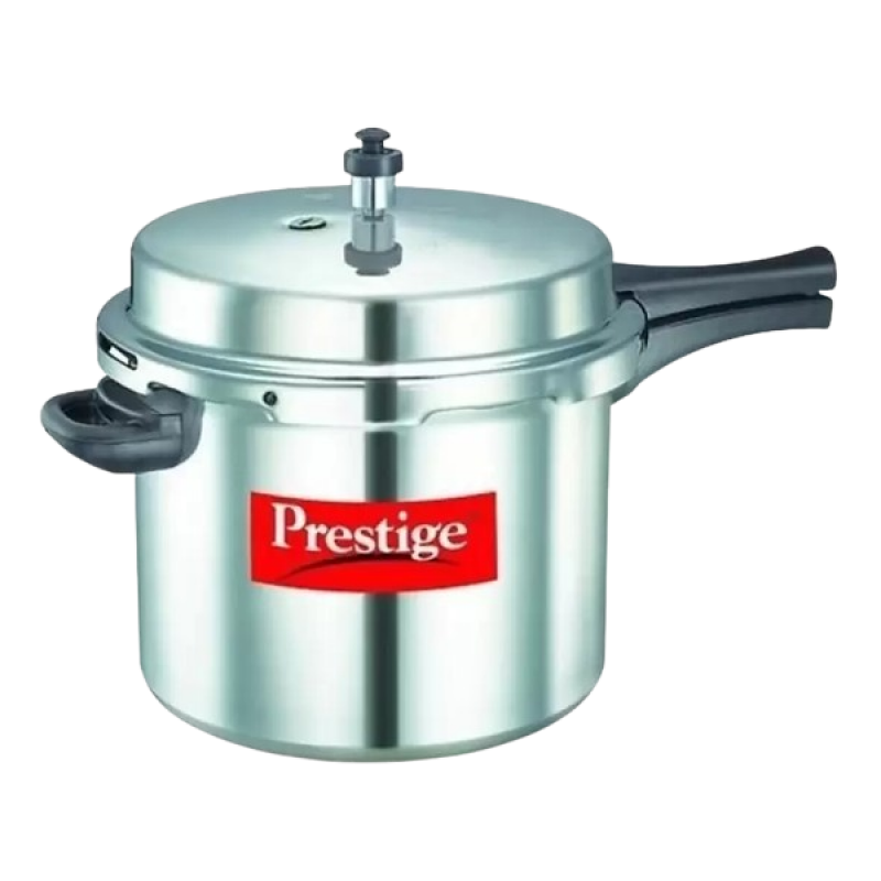 Prestige popular aluminium Outer Lid Pressure Cooker | 10 L | Silver | 10030