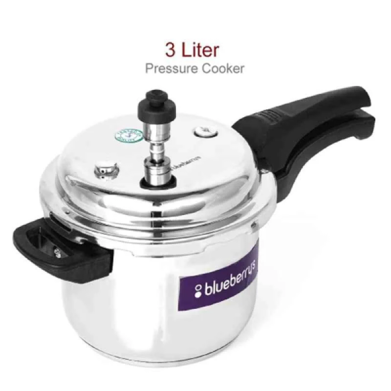 Blueberrys Virgina 3L Stainless Steel Silver Pressure Cooker Blueberrys Virgina 3L Stainless Steel Silver Pressure Cooker