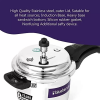 Blueberrys Virgina Plus Pressure Cooker | 5 L | Induction & Gas Stove Compatible | Stainless Steel | Silver