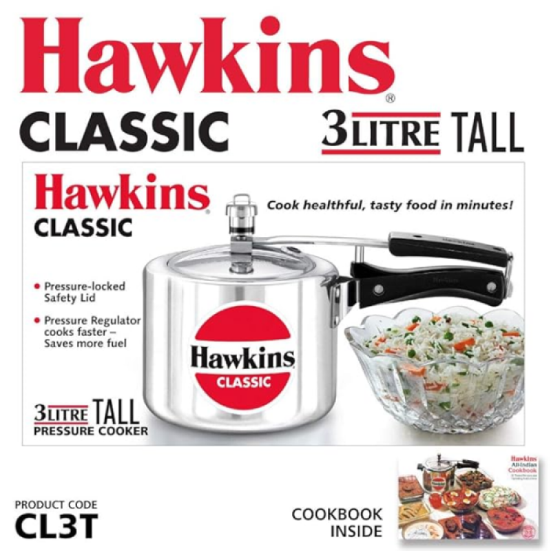 Hawkins Pressure Cooker | Classic 3L | CL3T Hawkins Pressure Cooker | Classic 3L | CL3T