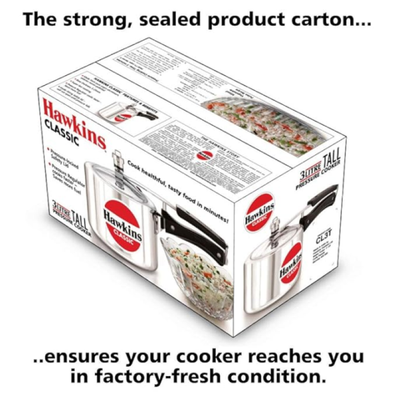 Hawkins Pressure Cooker | Classic 3L | CL3T Hawkins Pressure Cooker | Classic 3L | CL3T