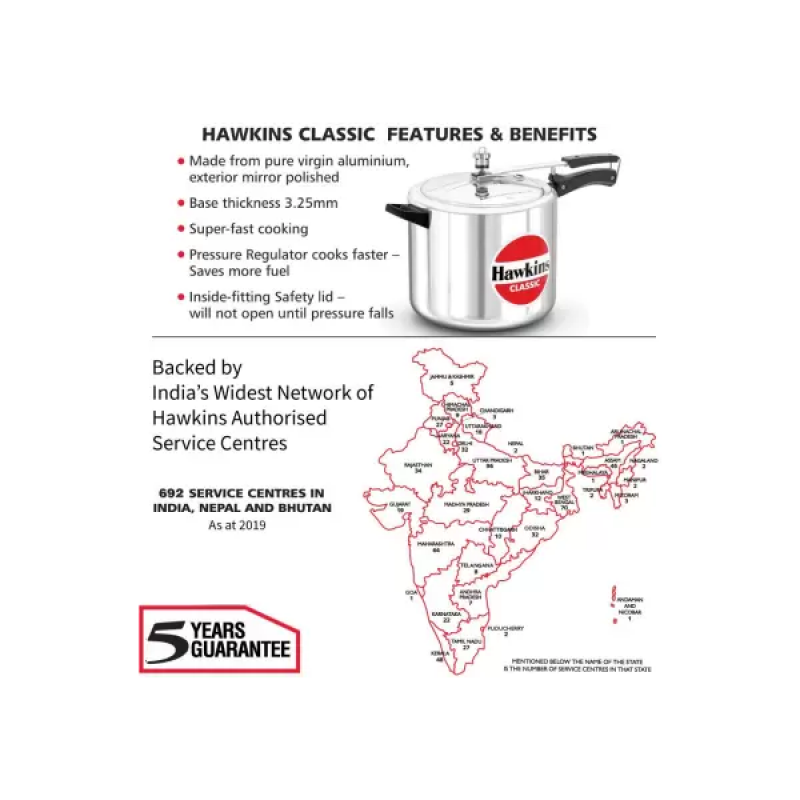 Hawkins Classic | CL10 | Pressure Cooker | 10 L Hawkins Classic | CL10 | Pressure Cooker | 10 L