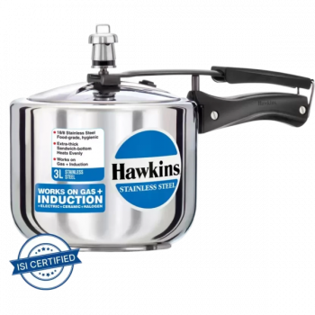 Hawkins Tall Pressure Cooker | Stainless Steel | 3L | HSS3T