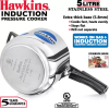 Hawkins Inner Lid Induction Bottom Pressure Cooker | Stainless Steel | 5 L | HSS50