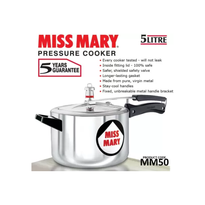 Hawkins Miss Mary Pressure Cooker | 5 L | MM50 Hawkins Miss Mary Pressure Cooker | 5 L | MM50