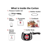 Hawkins Contura Hard Anodised Inner Lid Pressure Cooker | 3 L | Black | CB30