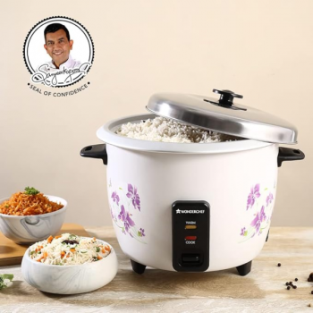 WONDERCHEF Nutri Cook Electric Rice Cooker With Single Bowl | 1.8 Litres | White WONDERCHEF Nutri Cook Electric Rice Cooker With Single Bowl | 1.8 Litres | White