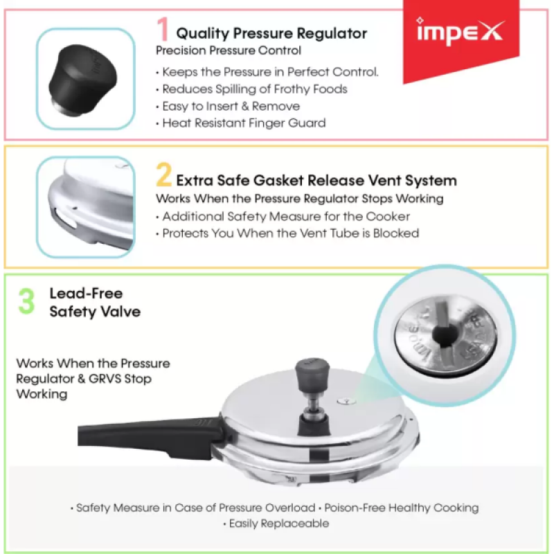 Impex Norma 10 Pressure Cooker | 10 L Impex Norma 10 Pressure Cooker | 10 L