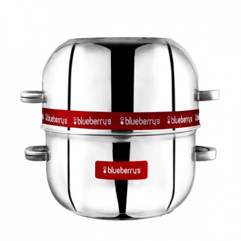 BlueBerry's  Stainless Steel Thermal Rice Cooker | Choodarapetty with Pot | 1 Kg | Silver