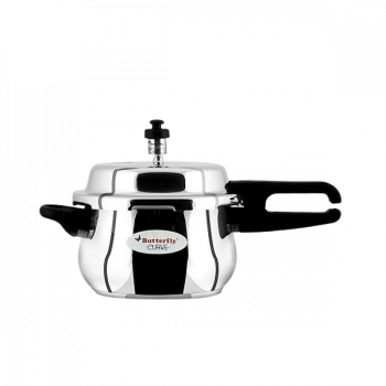 Butterfly Curve Outer Lid Induction Bottom Pressure Cooker | 3 L | Stainless Steel