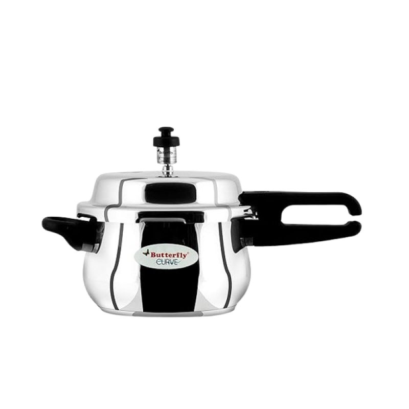 Butterfly Curve Outer Lid Induction Bottom Pressure Cooker | 3 L | Stainless Steel