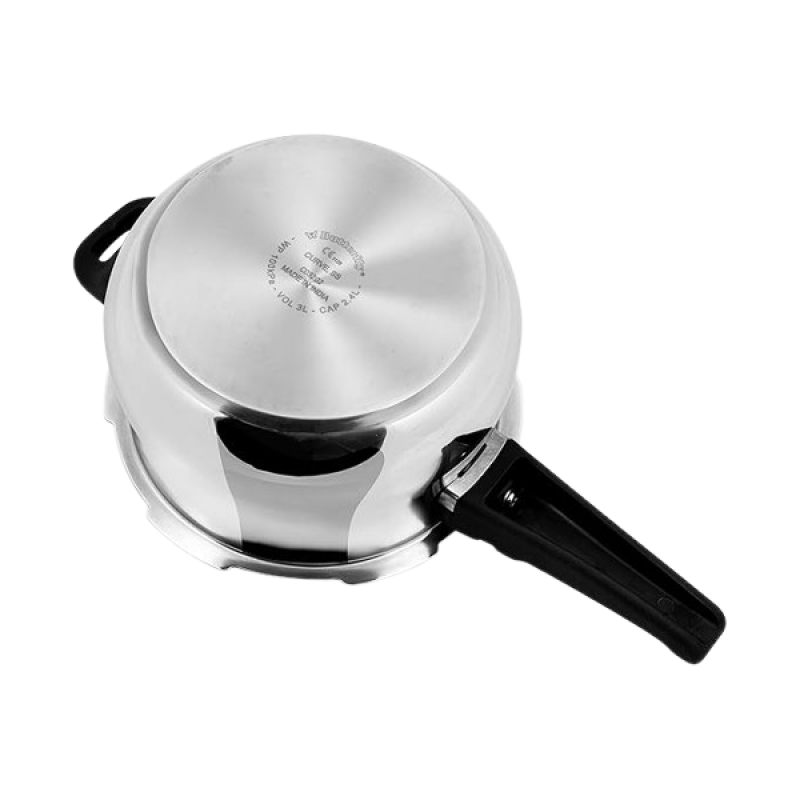 Butterfly Curve Outer Lid Induction Bottom Pressure Cooker | 3 L | Stainless Steel Butterfly Curve Outer Lid Induction Bottom Pressure Cooker | 3 L | Stainless Steel