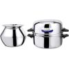 LLM Stainless Steel Double Delight Cook and Serve Pot Thermal Rice Cooker | 1 Kg | Stainless Steel