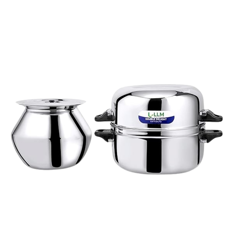 LLM Stainless Steel Double Delight Cook and Serve Pot Thermal Rice Cooker | 2 Kg LLM Stainless Steel Double Delight Cook and Serve Pot Thermal Rice Cooker | 2 Kg