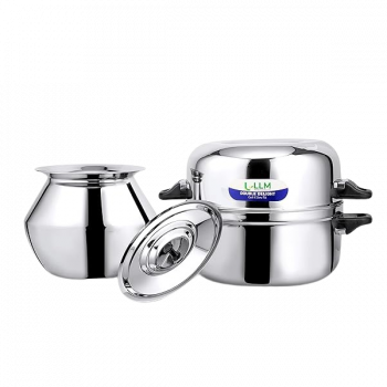 LLM Stainless Steel Double Delight Cook and Serve Pot Thermal Rice Cooker | 2 Kg