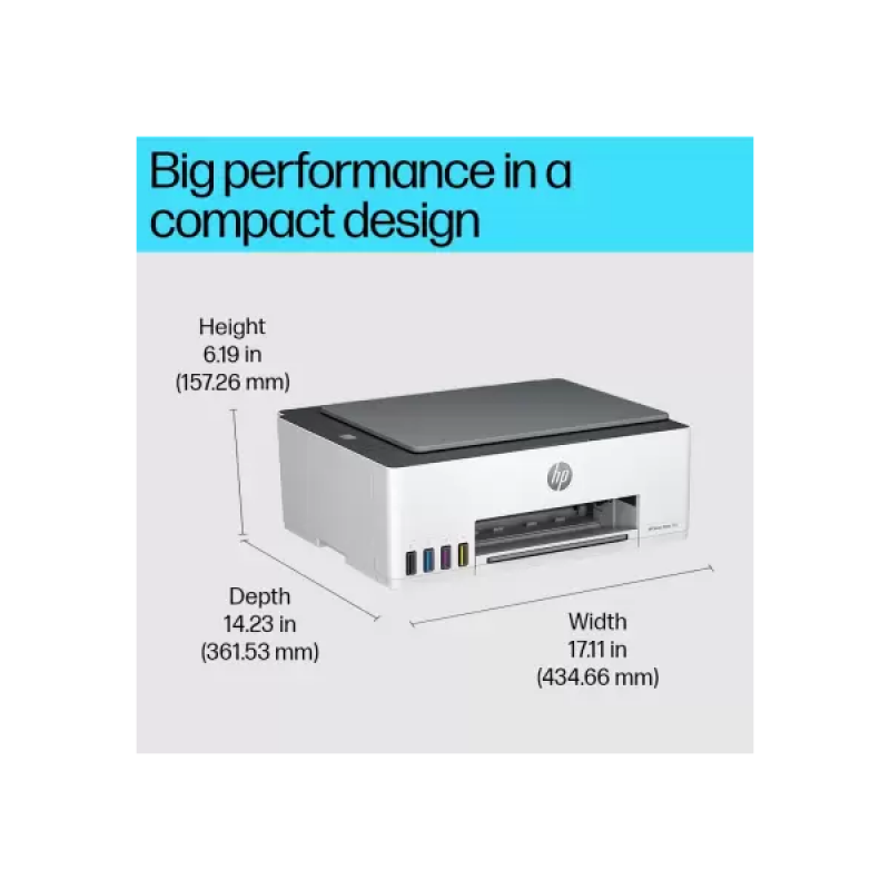 HP Smart Tank All In One 580 Multi-function WiFi Color Inkjet Printer | Grey White HP Smart Tank All In One 580 Multi-function WiFi Color Inkjet Printer | Grey White