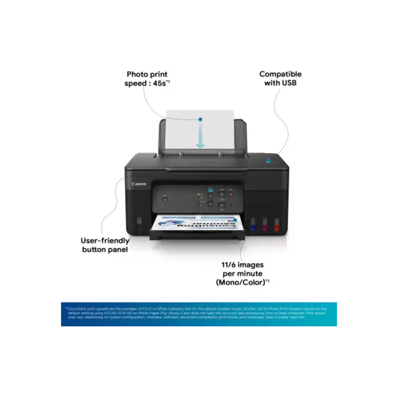 Canon PIXMA G2730 Multifunction Refillable Ink Tank Printer | with small Ink Bottles | Black Canon PIXMA G2730 Multifunction Refillable Ink Tank Printer | with small Ink Bottles | Black