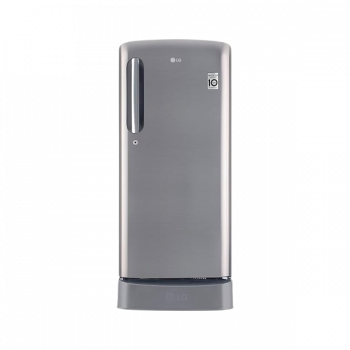 LG Direct-Cool Single Door Refrigerator | 185 L | 3 Star | Shiny Steel | GL-D201APZD
