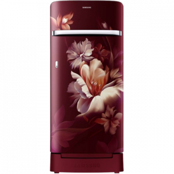 SAMSUNG Direct Cool Single Door Refrigerator | 5 Star | 189 L | Midnight Blossom Red | RR21C2H25RZ/HL
