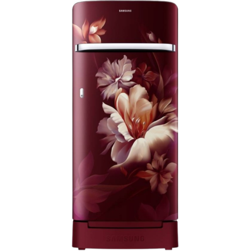 SAMSUNG Direct Cool Single Door Refrigerator | 5 Star | 189 L | Midnight Blossom Red | RR21C2H25RZ/HL SAMSUNG Direct Cool Single Door Refrigerator | 5 Star | 189 L | Midnight Blossom Red | RR21C2H25RZ/HL