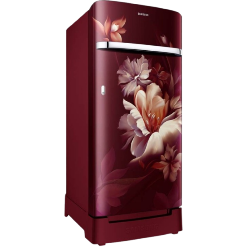 SAMSUNG Direct Cool Single Door Refrigerator | 5 Star | 189 L | Midnight Blossom Red | RR21C2H25RZ/HL SAMSUNG Direct Cool Single Door Refrigerator | 5 Star | 189 L | Midnight Blossom Red | RR21C2H25RZ/HL
