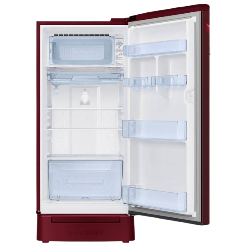 SAMSUNG Direct Cool Single Door Refrigerator | 5 Star | 189 L | Midnight Blossom Red | RR21C2H25RZ/HL SAMSUNG Direct Cool Single Door Refrigerator | 5 Star | 189 L | Midnight Blossom Red | RR21C2H25RZ/HL
